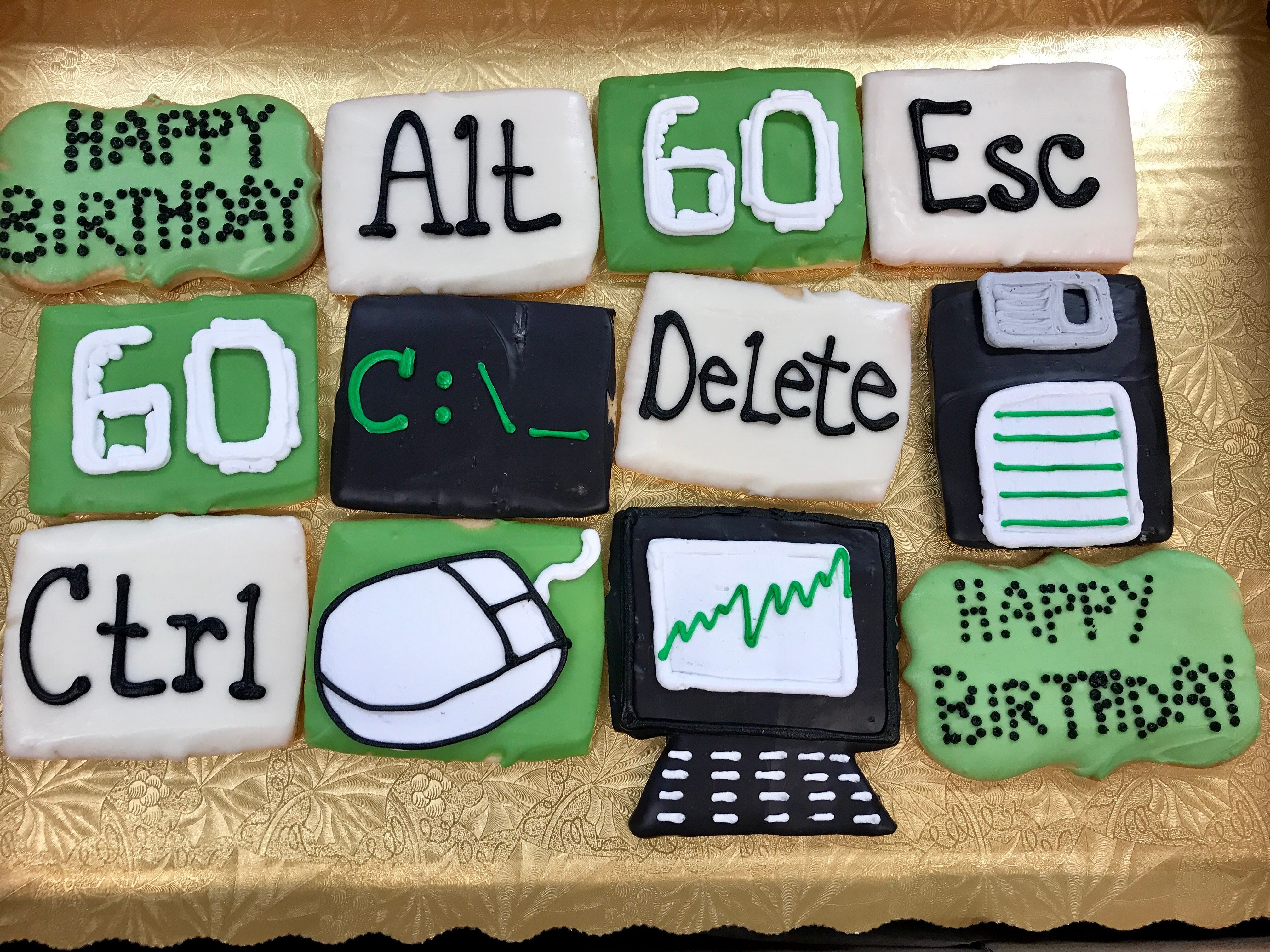 Dozen Computer Theme Cookies - Dorothy Ann Bakery & Cafe