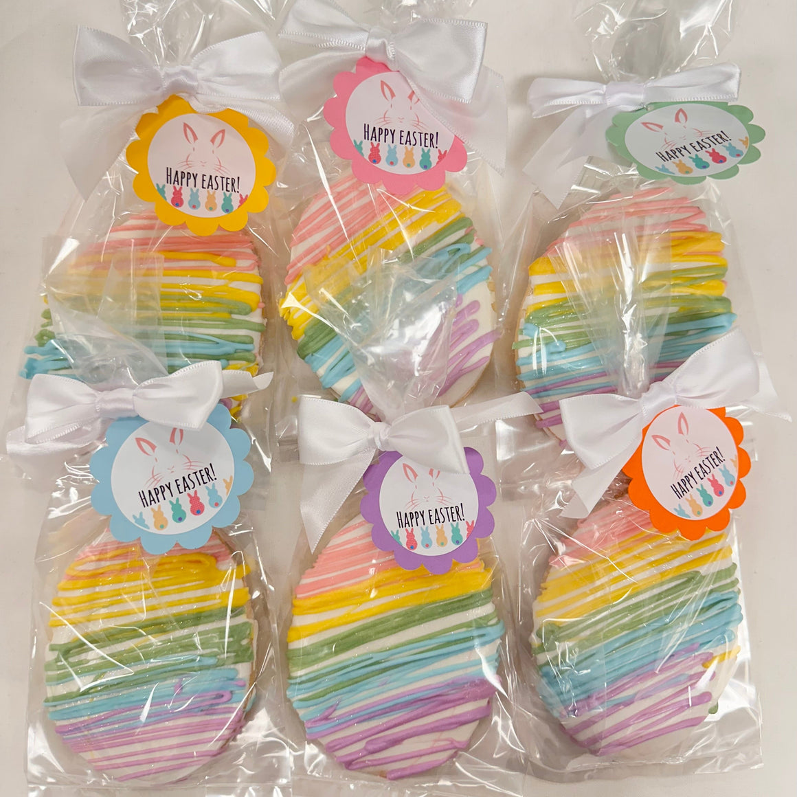 Drizzled Egg Cookie Gift Bag