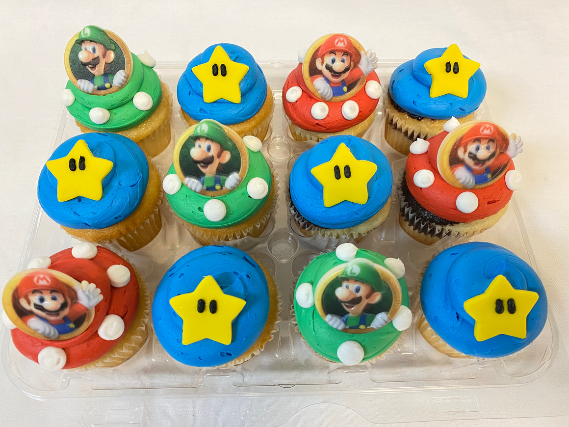Super Mario Dozen Cupcakes