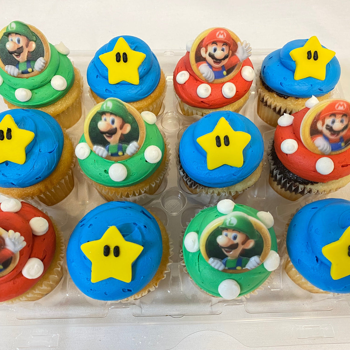 Super Mario Dozen Cupcakes