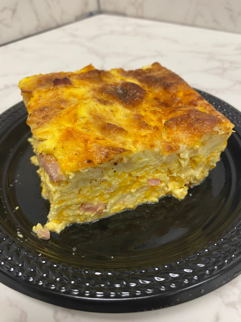 Ham & Cheddar Egg Bake