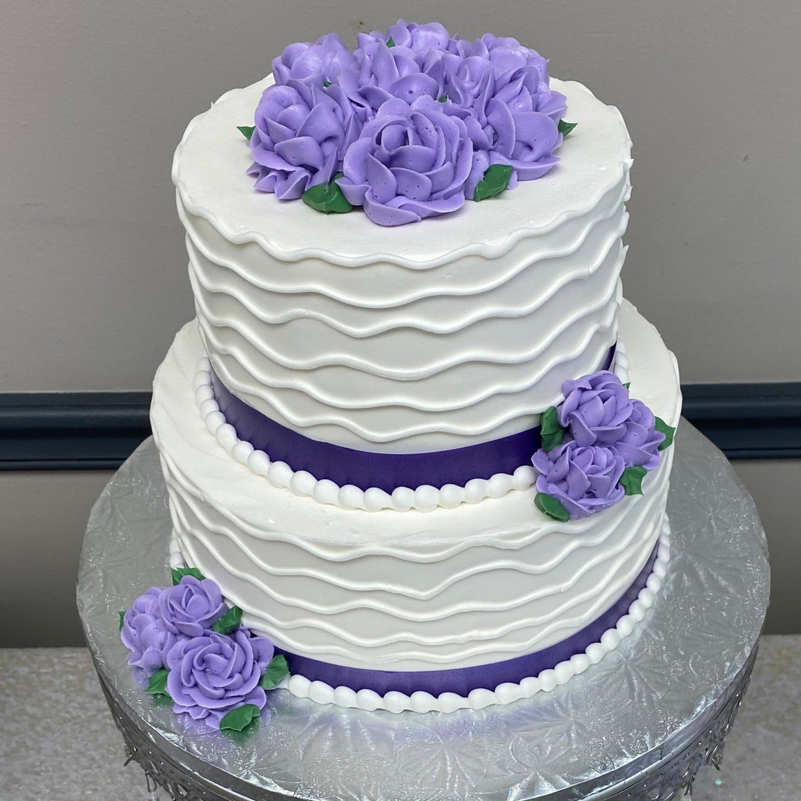 Waves Design Tiered Cake