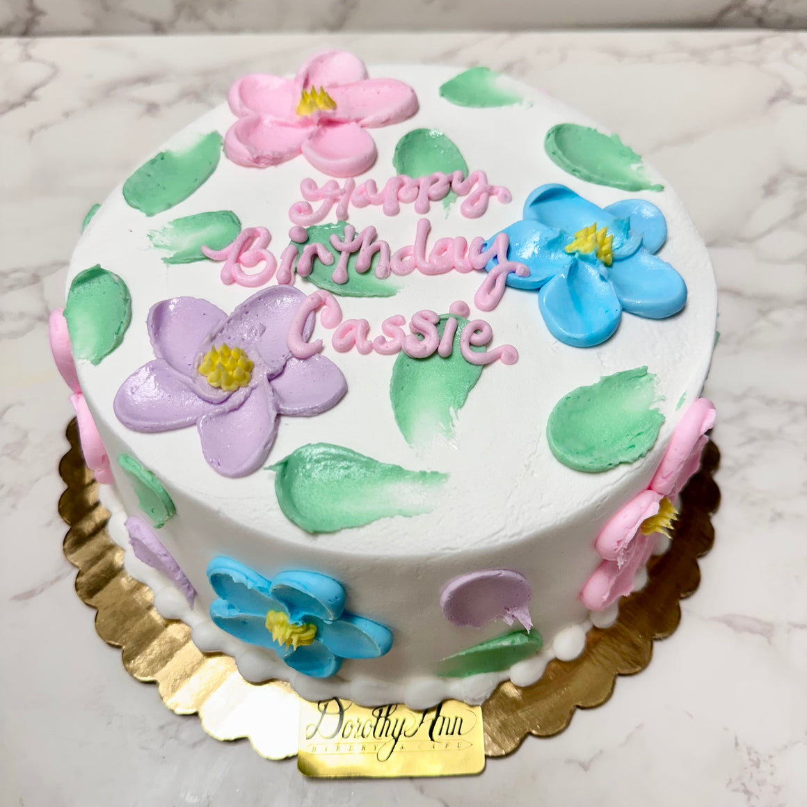 Petal Smear Floral Cake