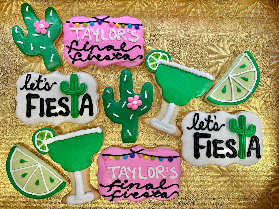 Dozen Final Fiesta Theme Cookies