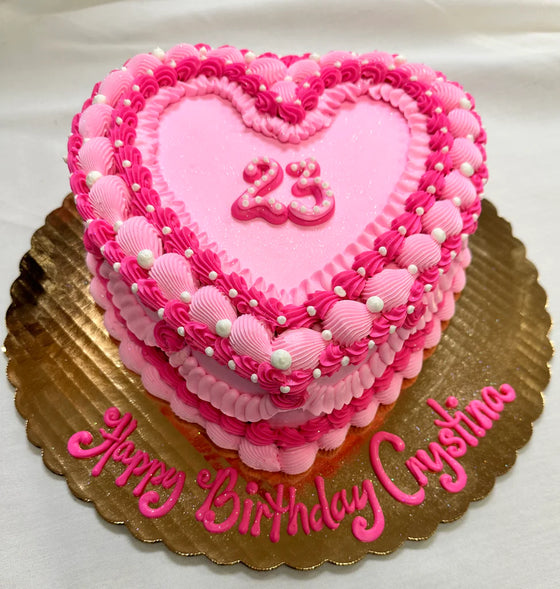 "Vintage Heart" Cake Decorating Class Tues. April 23rd 5:30pm-7:00pm