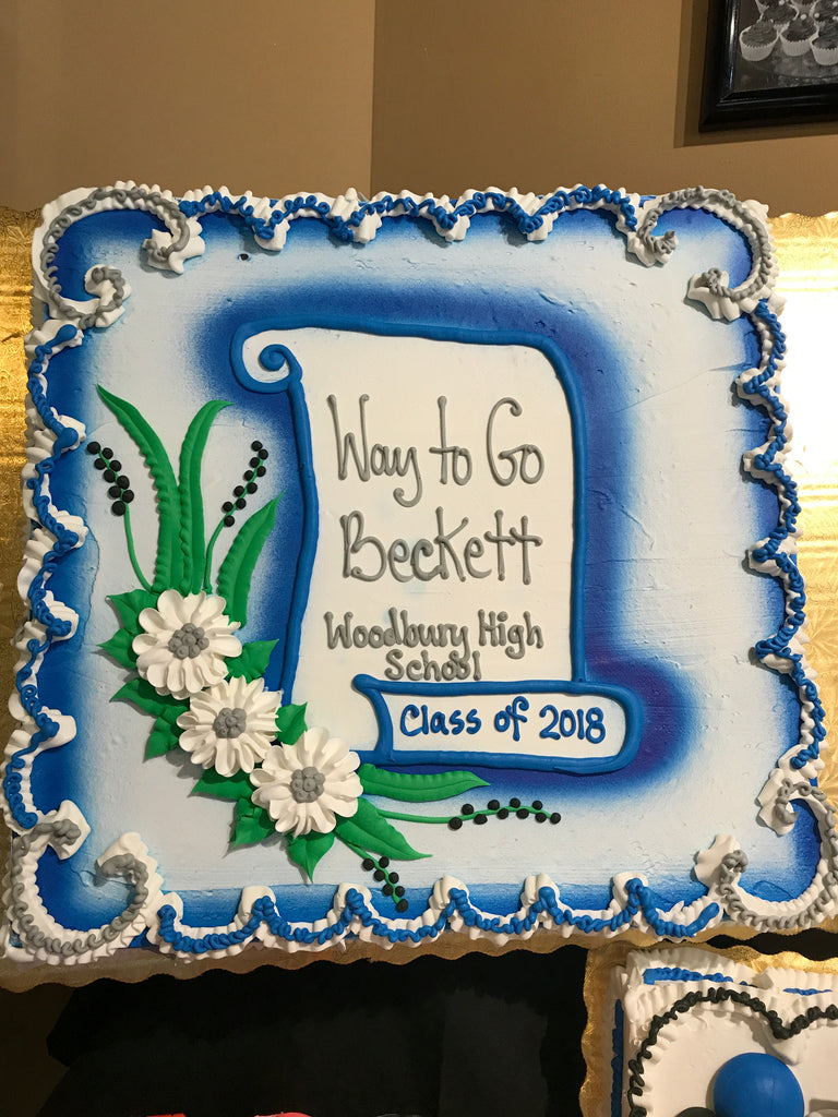 Scrolled Diploma Grad Cake