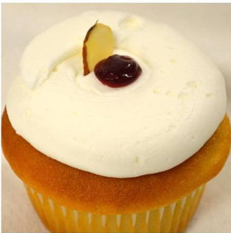 Almond Raspberry Cupcake