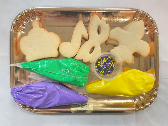 Decorate Your Own Mardi Gras Cookies