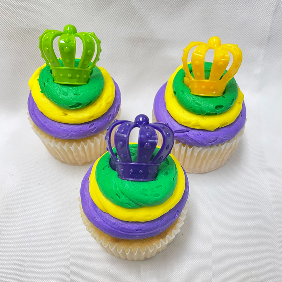 Mardi Gras Cupcake: Crown