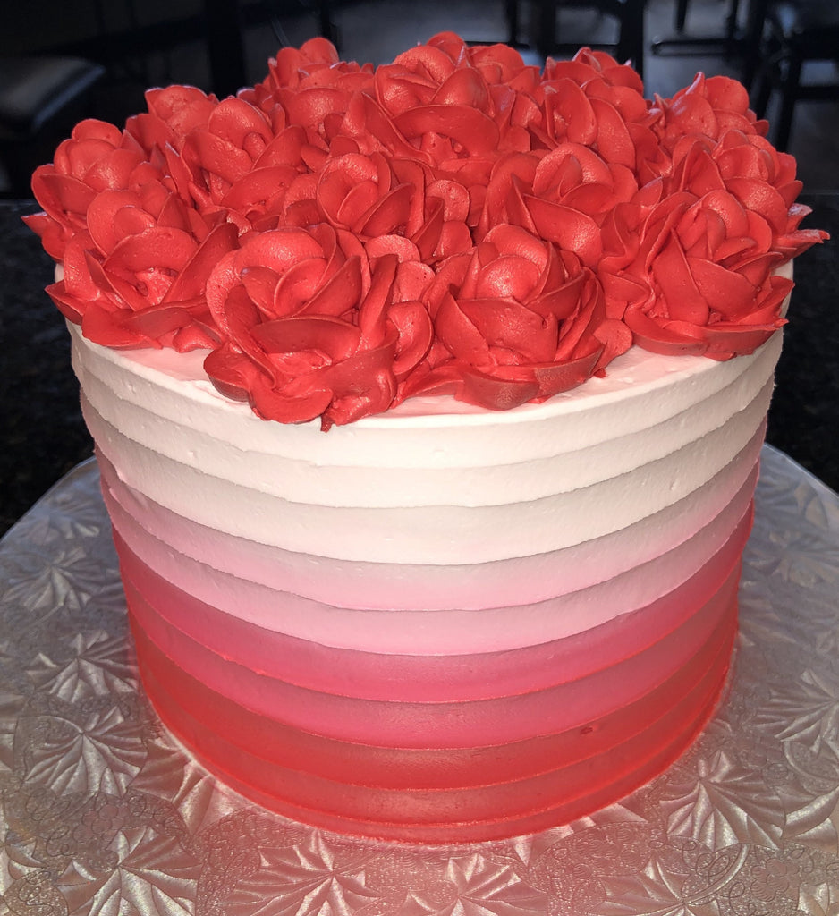Red Roses Cake (3 Layer)
