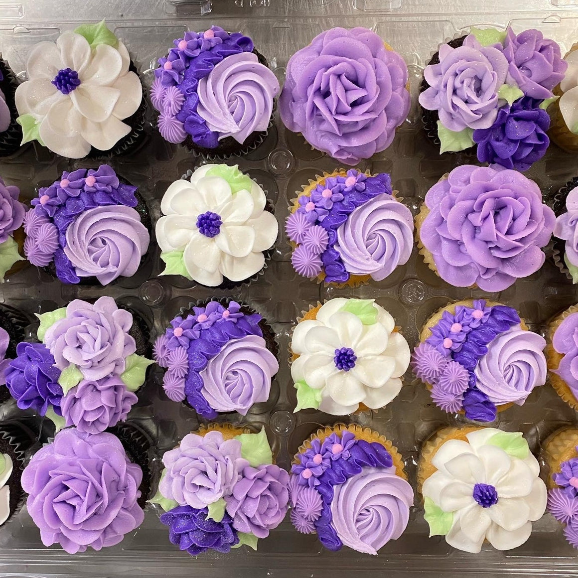 Garden Flower Dozen Cupcakes