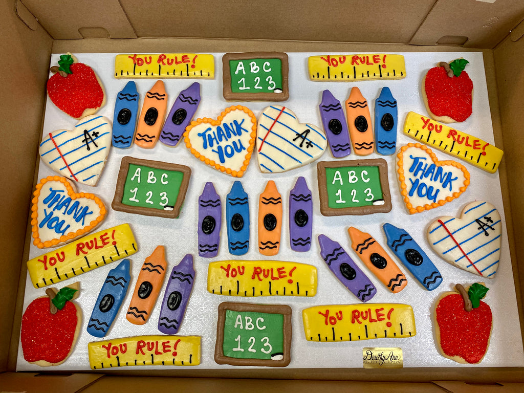 Teacher Appreciation Thank You Large Cookie Box (Requires 4 day notice)