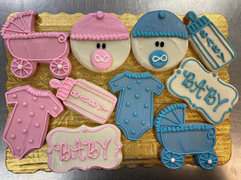 Baby Theme Decorated Cookies