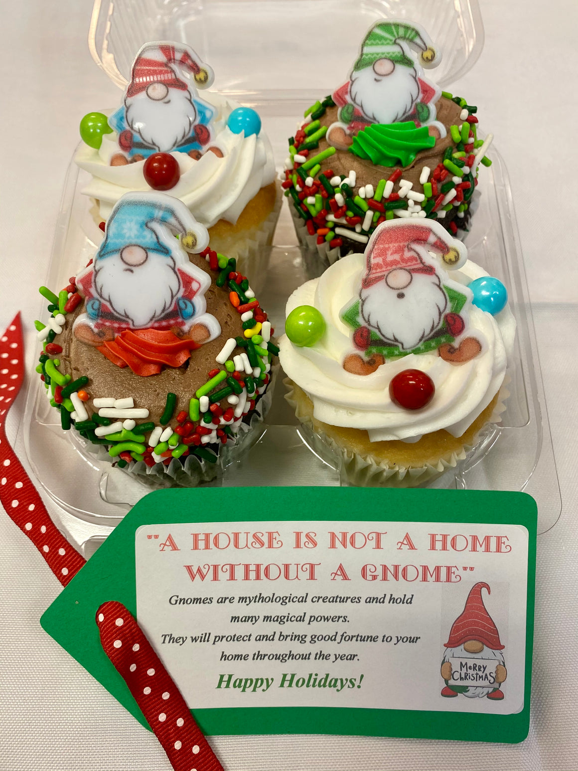 Gnome Cupcake 4 Pack *SPECIAL*