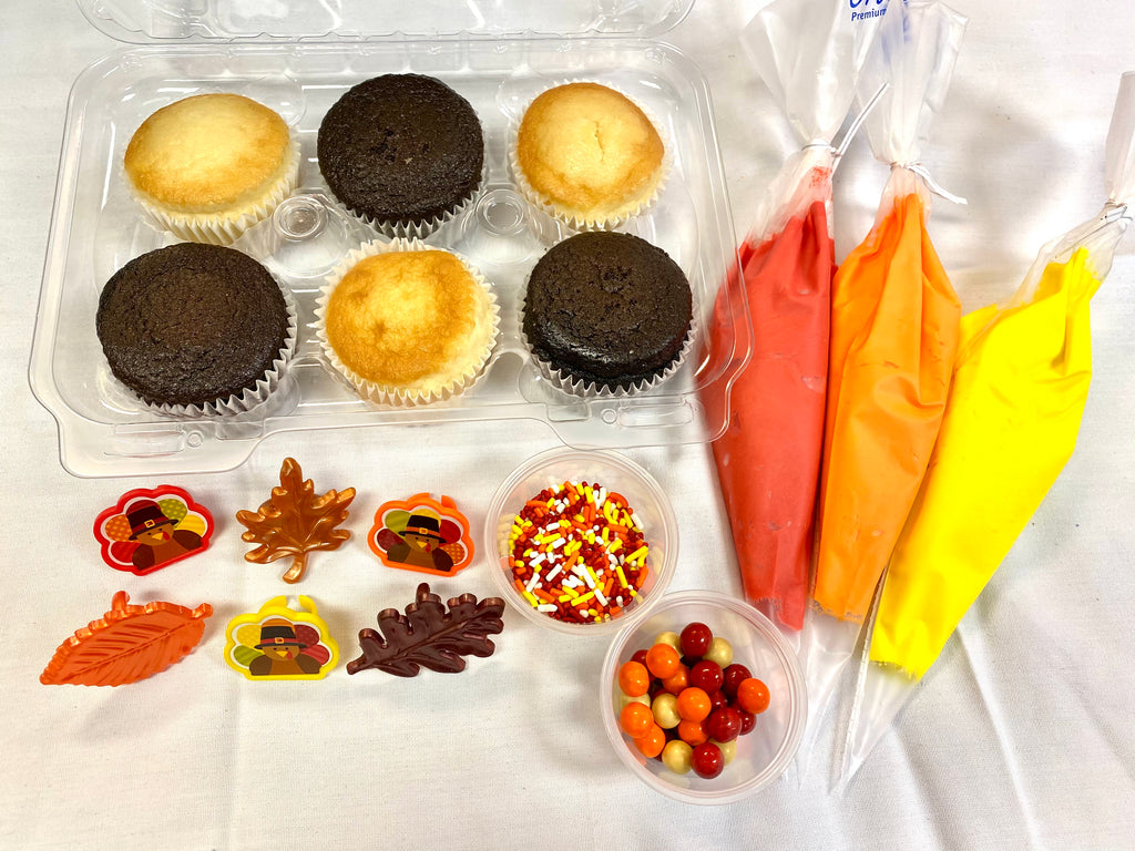 Decorate Your Own Thanksgiving Cupcakes