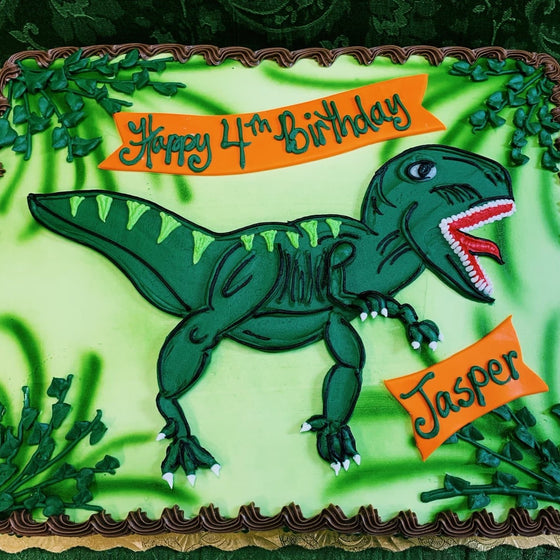 T-Rex Dinosaur Cake