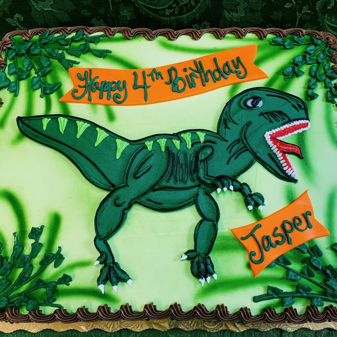 T-Rex Dinosaur Cake