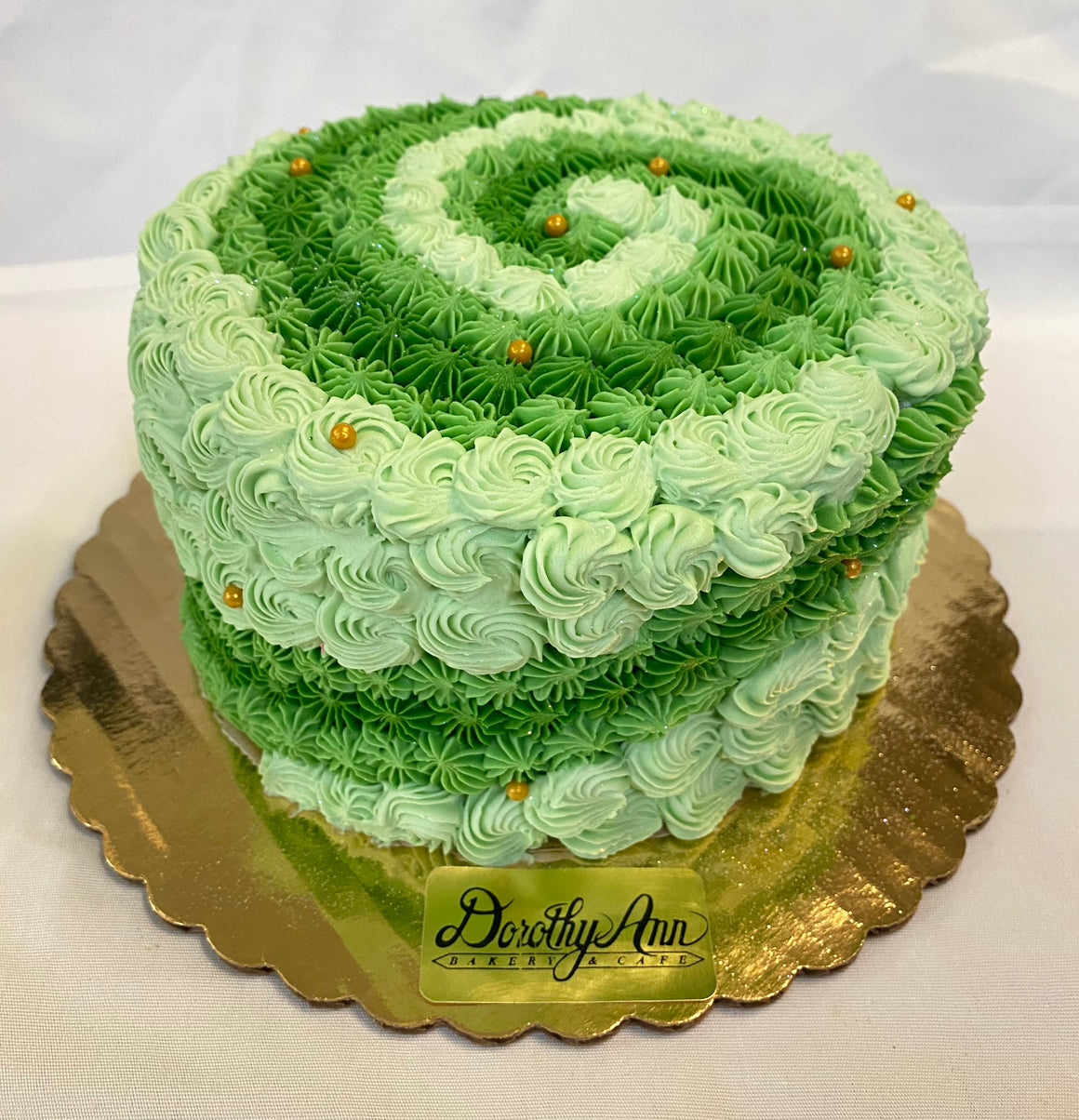 Sage Swirls 6" Round Cake