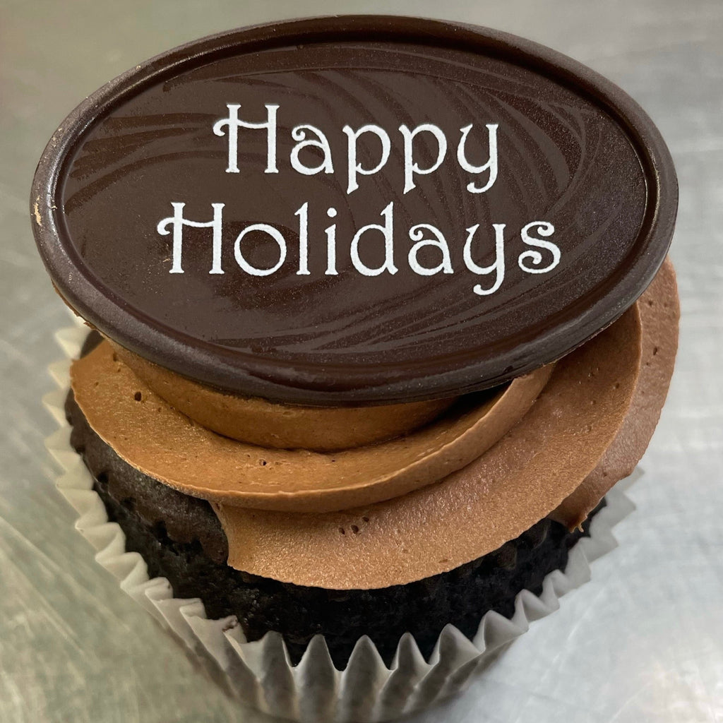 Paris Cupcake Happy Holidays