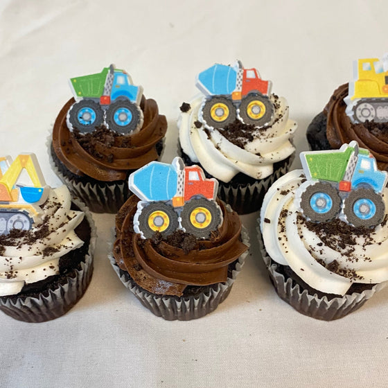 Construction Theme Pick Cupcakes