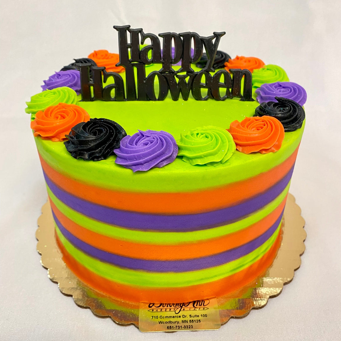 Halloween Smear Round Cake