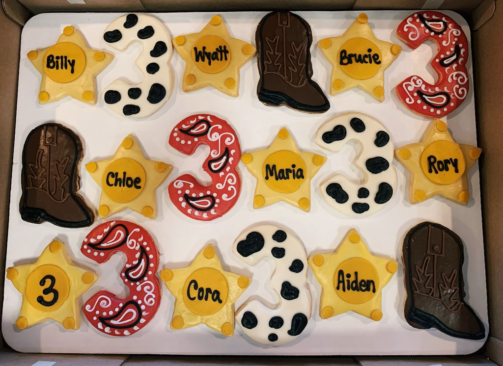 Dozen Western Theme Cookies