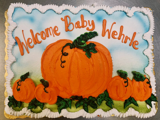 "Baby Pumpkins" 1/2 Sheet Cake