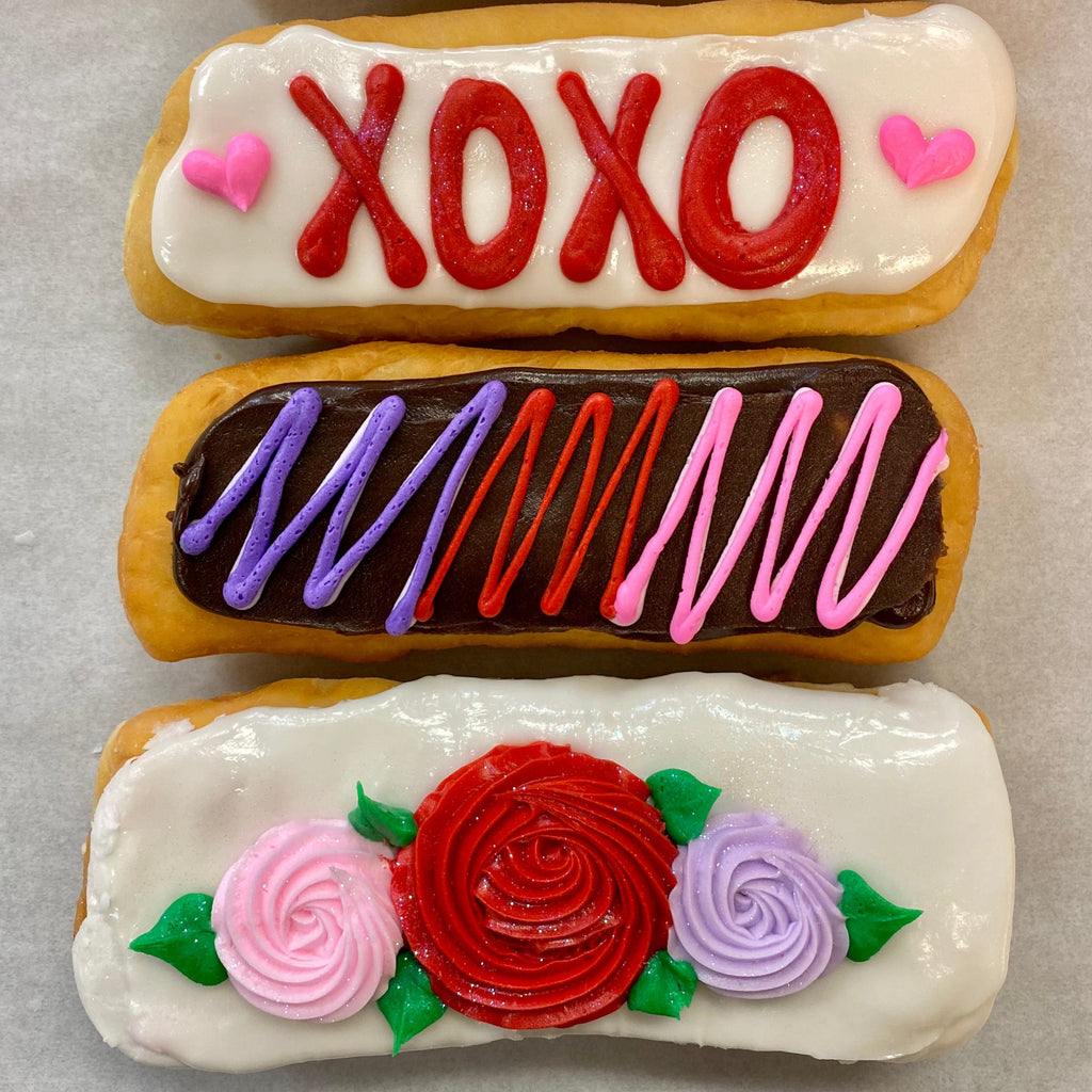 Valentine Long John Donuts