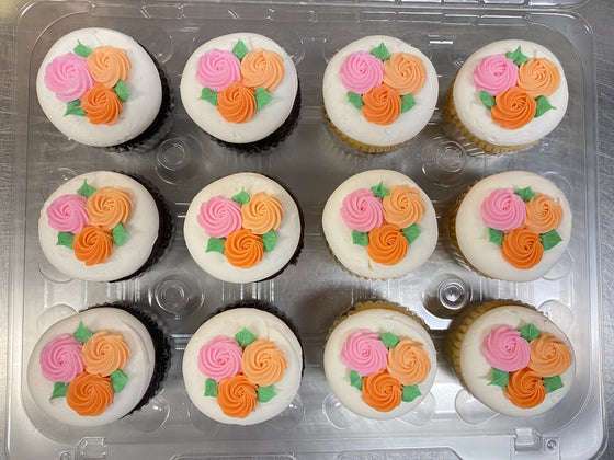 Rosette Dozen Cupcakes