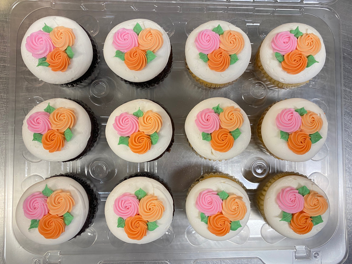 Rosette Dozen Cupcakes