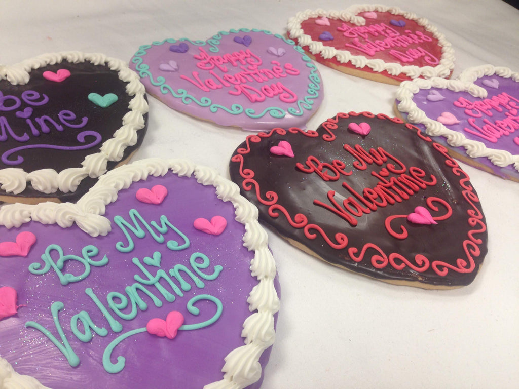 Jumbo Decorated Heart Cookie