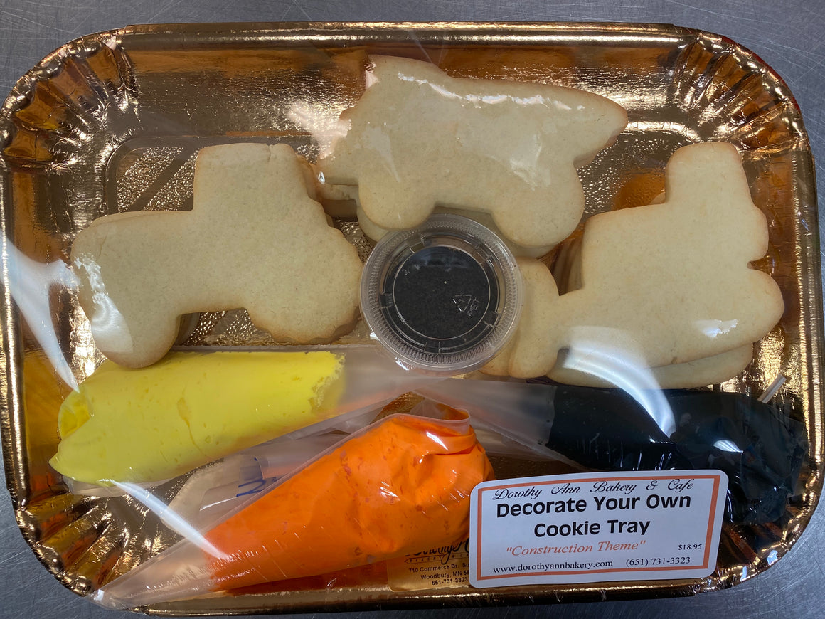 Decorate Your Own Cookie Tray- Construction Theme