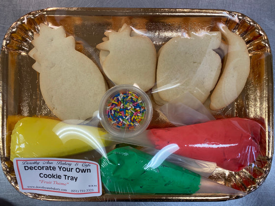 Decorate Your Own Cookie Tray Fruit Theme