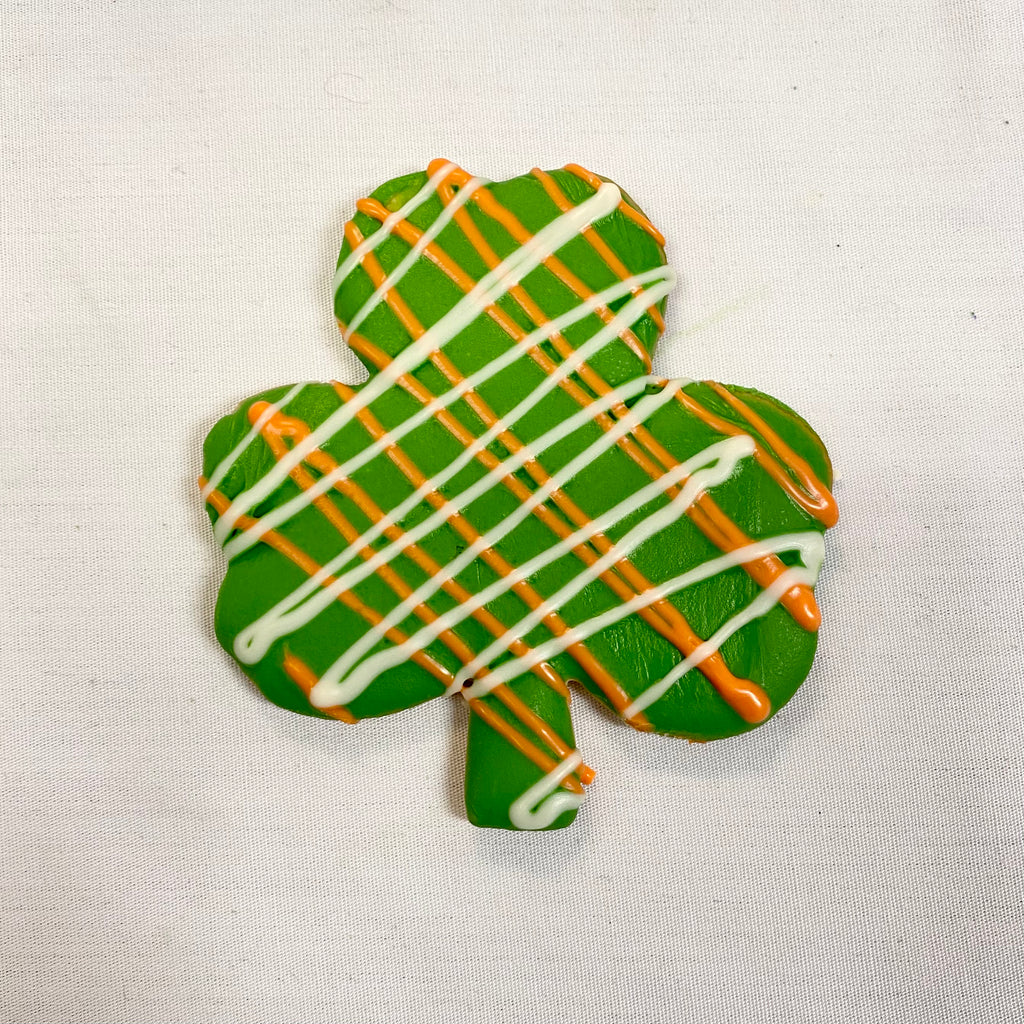 Drizzled Shamrock Cookies