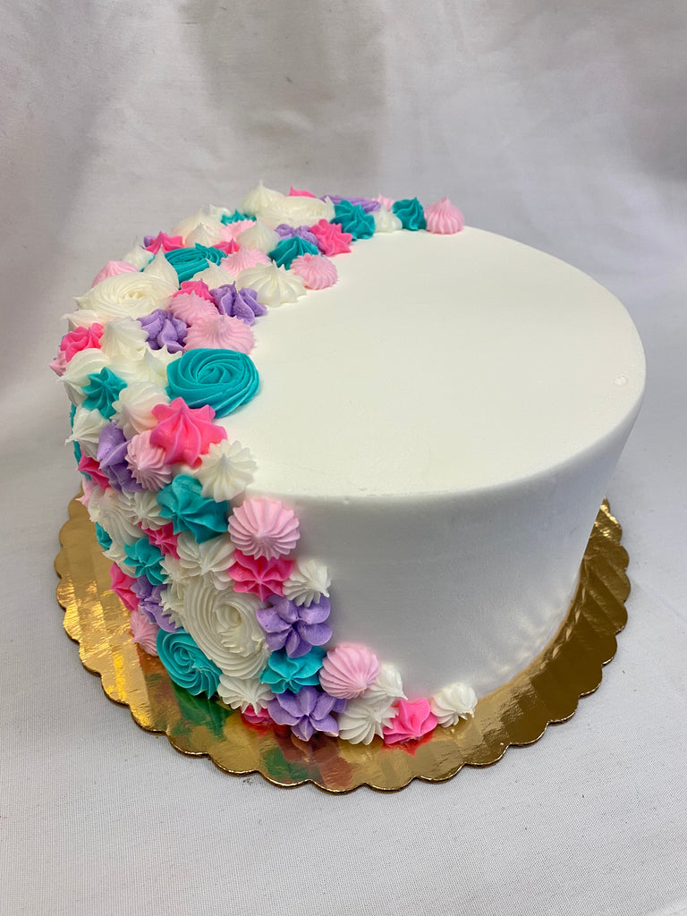 Floral Cascade 6" Cake