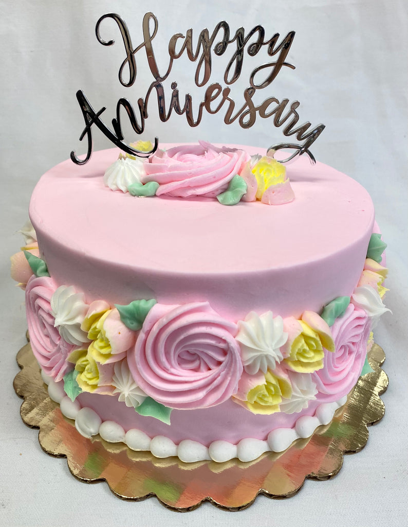 'Pretty in Pink' Design Cake with topper
