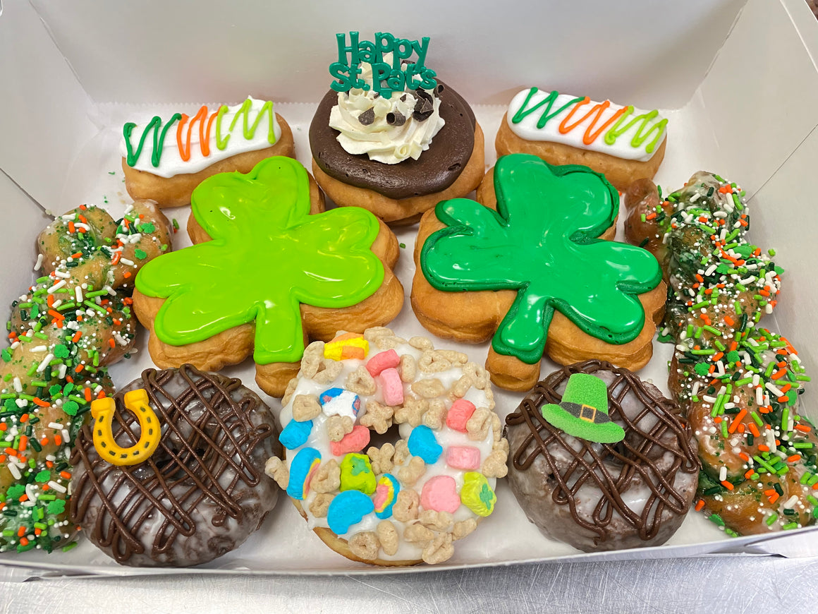 St. Patrick's Day Decorated Donut Box (Available March 1-16)