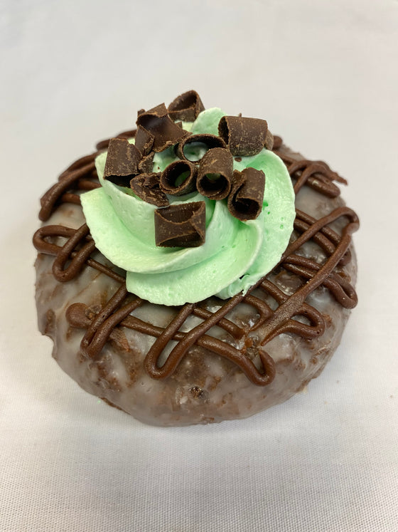 Crème De Menthe Chocolate Cake Donut (Available March 1-16)