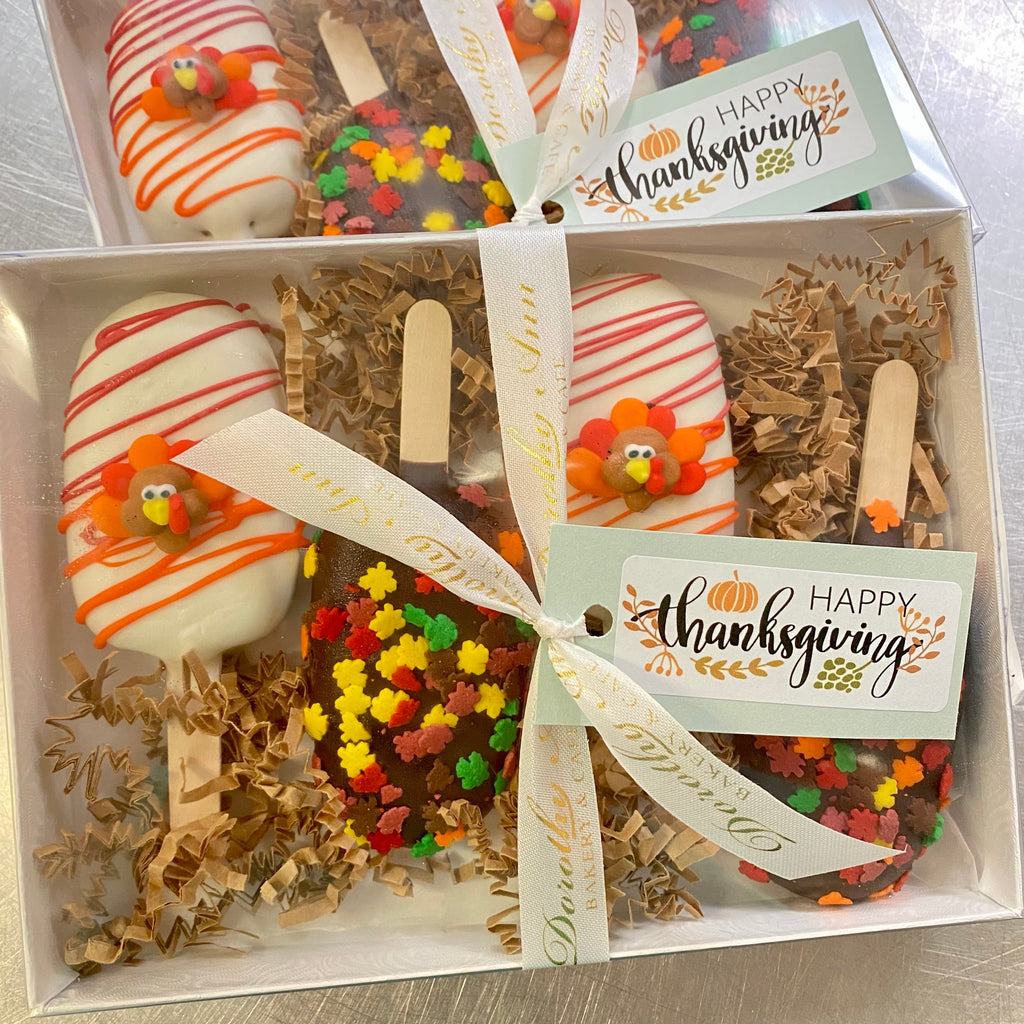 Thanksgiving Cakesicle 4 pack Gift Box (Available Nov 19-27 only)