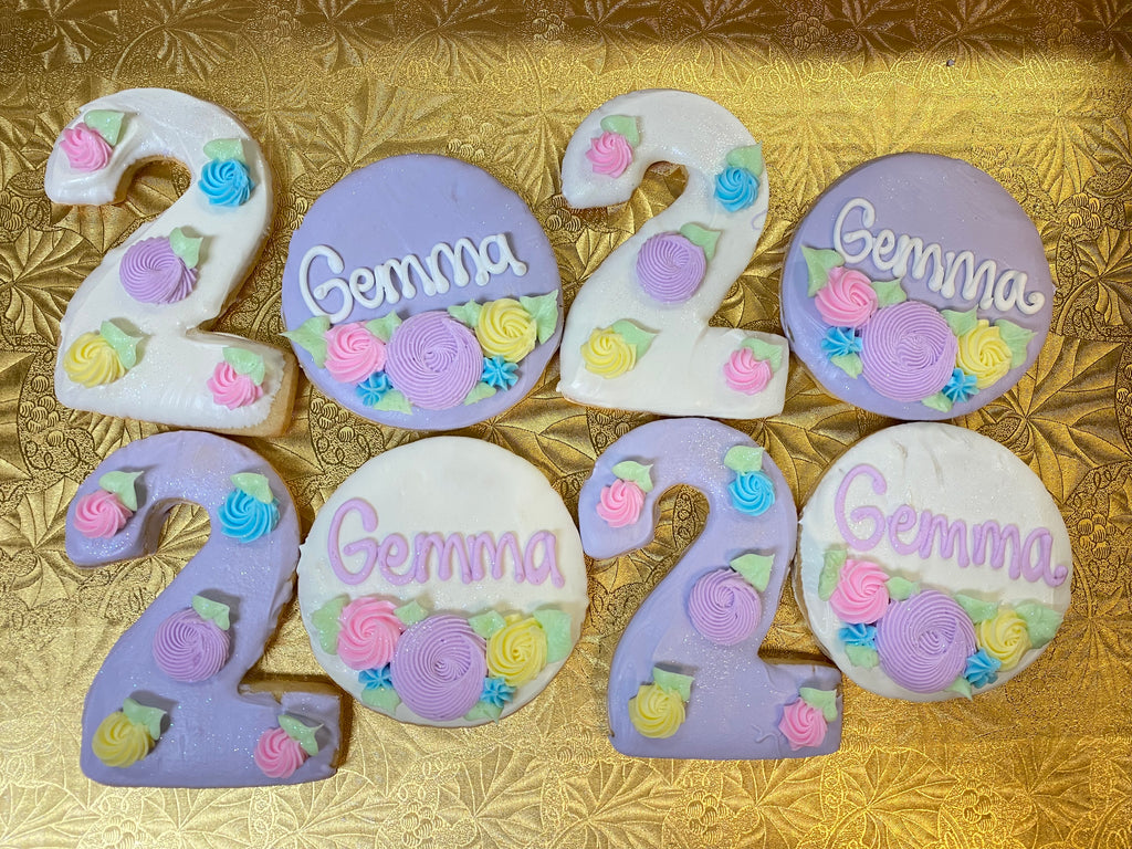 Rosette Birthday Cookies
