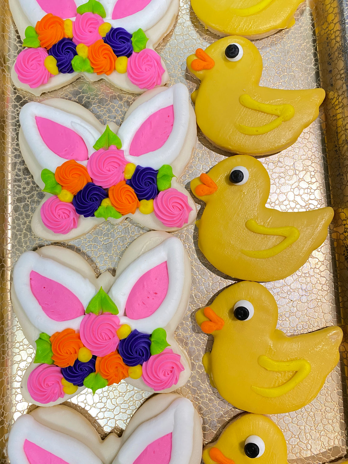 Garden Bunny or Chick Decorated Cookie
