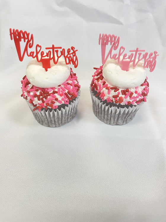 Valentine Cupcake: 'Happy Valentines Day'