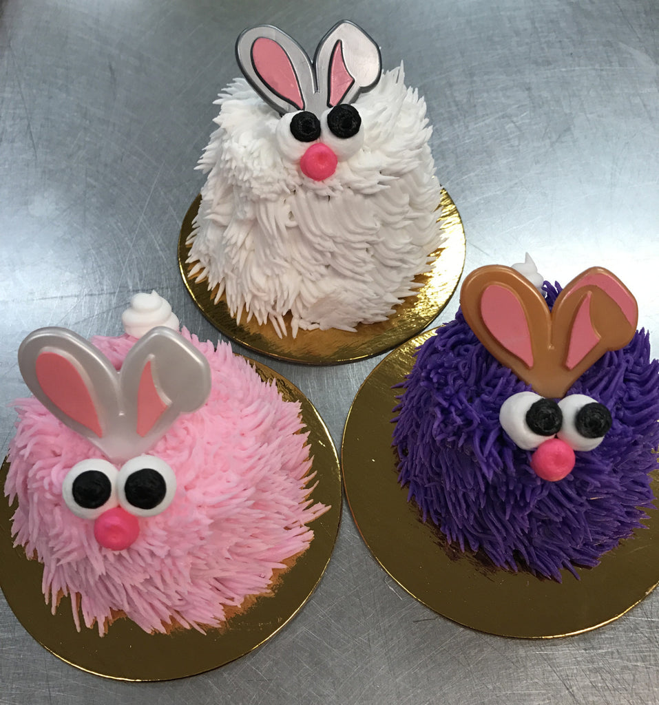 Furry Monster Bunny Cupcake