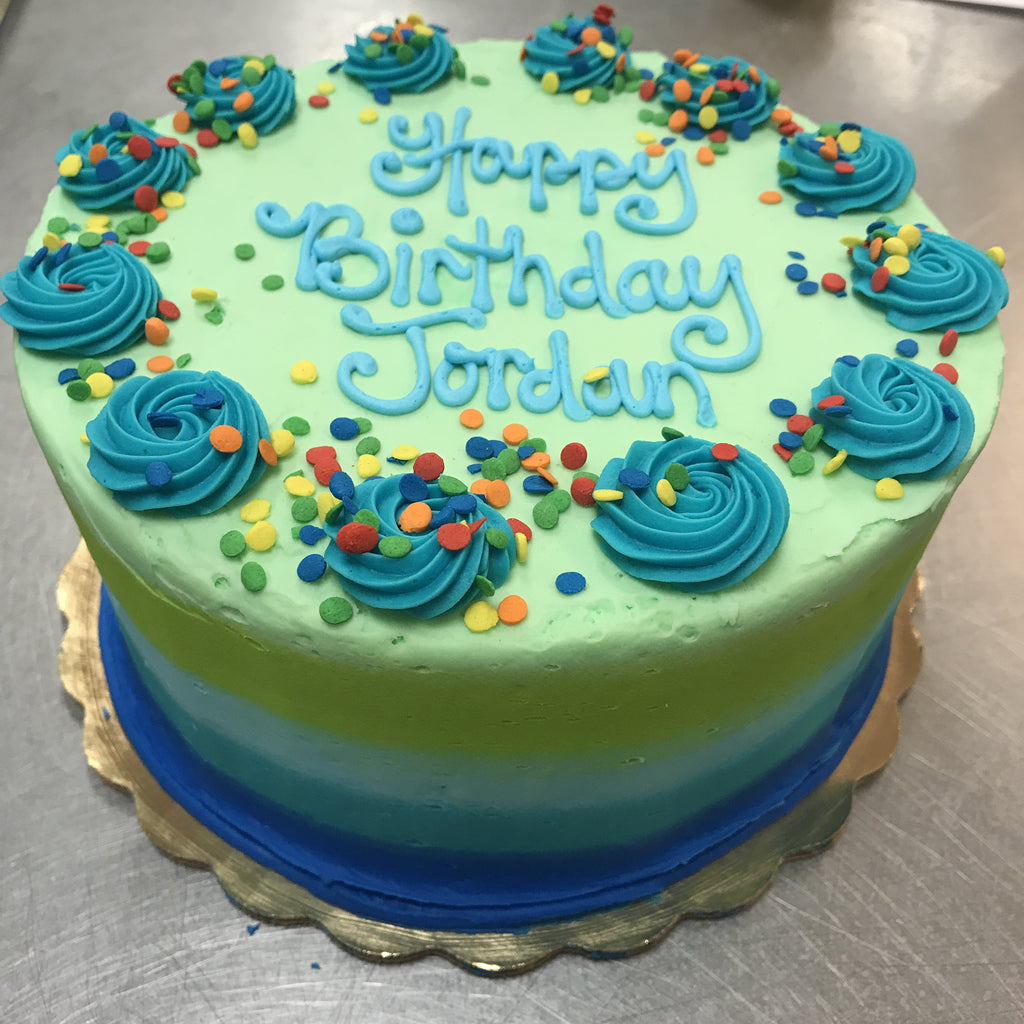 Smear Frosted Special Occasion Cake