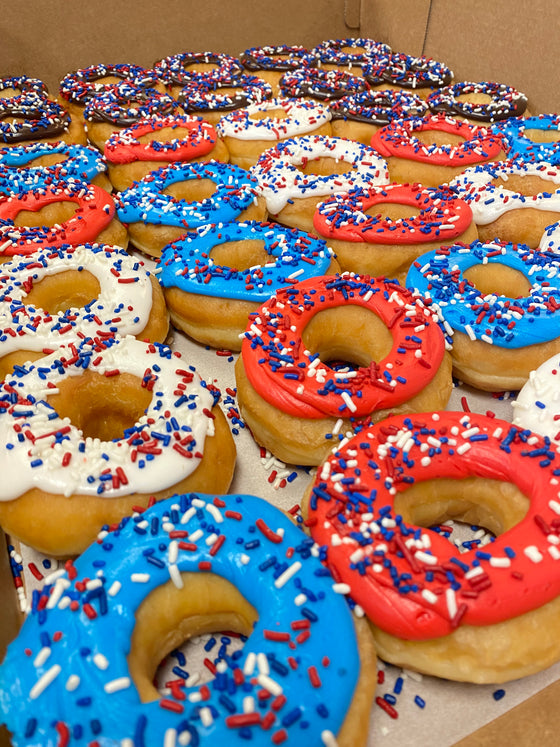 Patriotic Raised Donuts