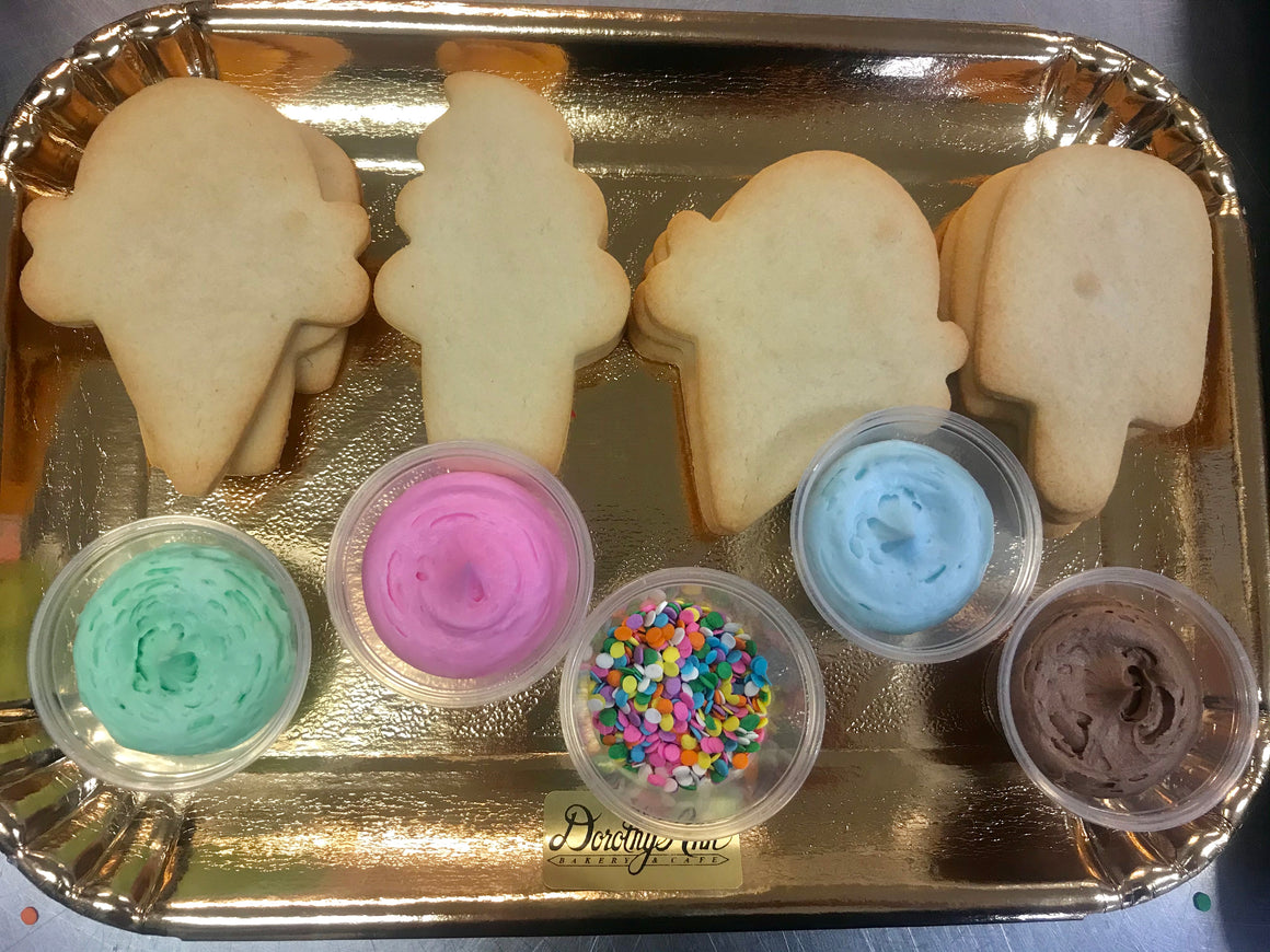 Decorate Your Own Ice Cream Theme Cookie Tray