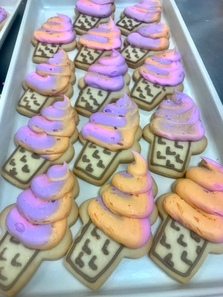 Decorated Ice Cream Theme Cookies