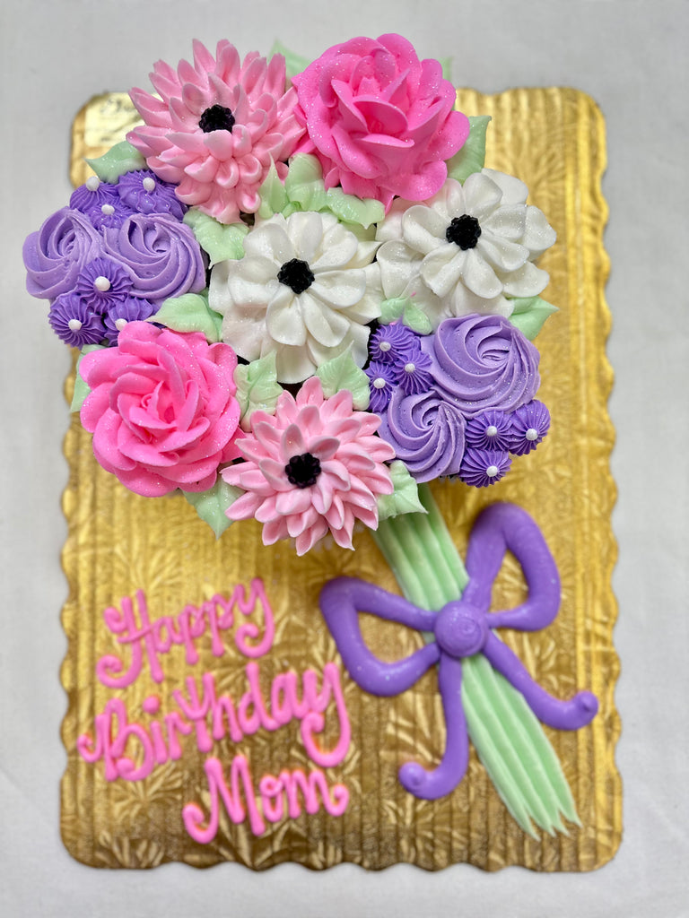 Birthday Floral Cupcake Bouquet