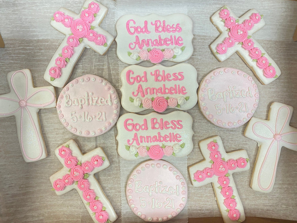 Dozen "Annabelle" Design Religious Cookies