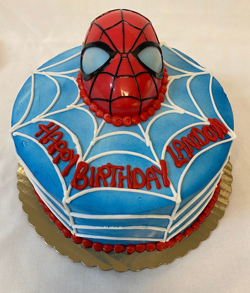 Spiderman Mask Round Cake